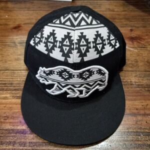 Carbon Elements Cali Bear Black-White Snapback Hat